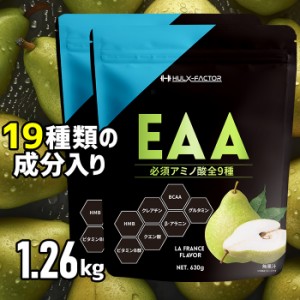 [2袋セット／送料無料][マルチアミノ酸]EAA パウダー 必須アミノ酸 9種類【BCAA / β-アラニン / HMB / クレアチン / グルタミン / クエ