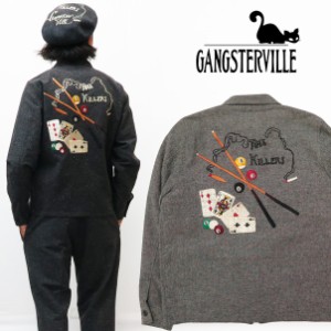 GANGSTERVILLE ギャングスタービル ドリズラージャケット TIME KILLERS 刺繍  グラッドハンド GSV-19-AW-16 