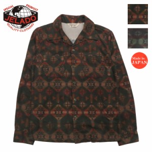 JELADO ジェラード 長袖 ネイティブパターンプリント オープンカラー シャツ West Coast Shirts SG73103