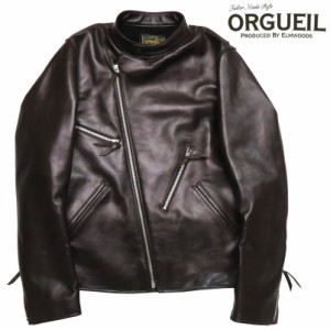 ORGUEIL オルゲイユ レザー アビエイター ジャケット 馬革 ホースハイド 10周年記念モデル 専用木製ハンガー付き OR-4255