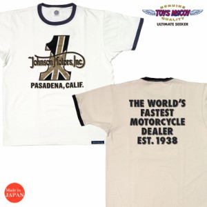 トイズマッコイTOYSMcCOY 半袖 リンガーネック Tシャツ JOHNSON MOTORS NO.1 TMC2339