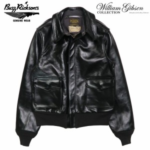 バズリクソンズ Buzz Ricksons William Gibson Black  A-2 ブラック 馬革 フライト ジャケット ミリタリー BR80596