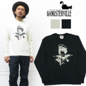 GANGSTERVILLE ギャングスタービル 長袖 クルーネック Tシャツ CAPT.BETTY プリント GLAD HAND  GSV-20-AW-25