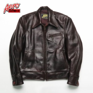 エアロレザー AERO LEATHER ライダースジャケット Highwayman premier ハイウェイマン プレミア ホーウィン社 フロントクォーターホース