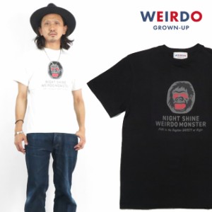 WEIRDO ウィアード 半袖 クルーネック Tシャツ NIGHT SHINE MONSTER GLAD HAND グラッドハンド WRD-21-SS-29