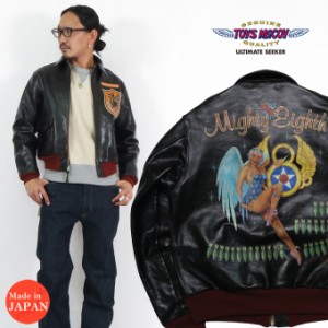 トイズマッコイ TOYS McCOY A-2 フライトジャケット 「MIGHTY EIGHTH」  ROUGH WEAR CLOTHING CO. 25周年モデル ラフウェア TMJ2123