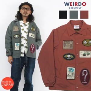 WEIRDO ウィアード 長袖 コーチジャケット 着脱式ライナー付き 「MAIL ORDER」 ウインドブレーカー GLAD HAND グラッドハンド WRD-21-AW-