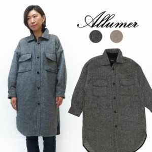 Allumer アリュメール 長袖 ビッグシャツ コート ジャケット  レディース 8179253 