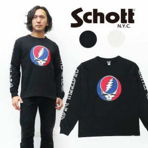 ショット Schott GRATEFUL DEAD グレイトフルデッド 長袖 Tシャツ STEAL YOUR FACE SCH3113102