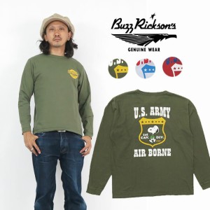 バズリクソンズ BUZZ RICKSON'S 長袖 Tシャツ ピーナッツ スヌーピー プリント  MADE IN USA BR68839