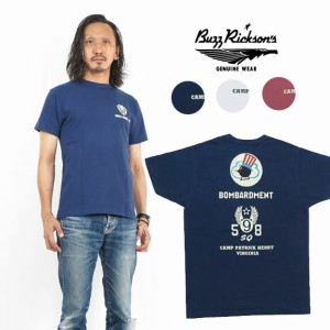 バズリクソンズ BUZZ RICKSON'S 半袖 Tシャツ 598th BOMB. プリント BR78777