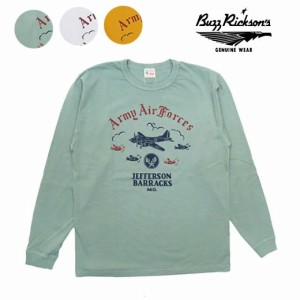 バズリクソンズ BUZZ RICKSON'S 長袖 Tシャツ プリント ARMY AIR FORCES  MADE IN USA BR68826