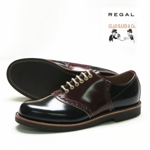 REGAL GLAD HAND リーガル グラッドハンド メンズ レザー サドルシューズ ブラック×ブラウン 紳士靴 