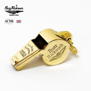 バズリクソンズ Buzz Rickson's ホイッスル 笛 ミリタリー ブラス イギリス・ アクメ社製 ペンダントトップ ジップチャーム アクセサリー