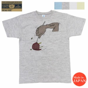 John Gluckow ジョングラッコー by WAREHOUSE ウェアハウス JG-CS07 プリント 半袖 Tシャツ Arm in the Pocketシャドーボーダー ローゲー