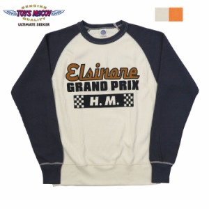 トイズマッコイ TOYS McCOY 長袖 スティーブ・マックイーン Tシャツ ワッフル生地 BIG WAFFLE CREW NECK SHIRT" Elsinore GRAND PRIX " T