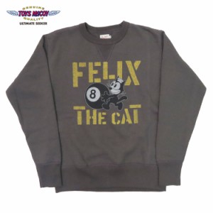 トイズマッコイ TOYS McCOY 長袖 クルーネック スウェット プリント フィリックス MILITARY SWEAT SHIRT FELIX THE CAT "8 BALL"  TMC236