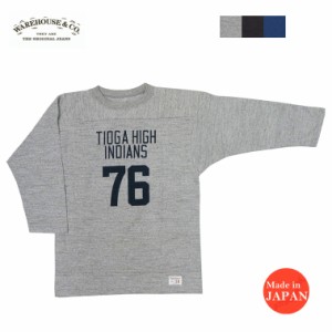 ウェアハウス WAREHOUSE 7分袖 Tシャツ フットボール TIOGA HIGH WH4063 