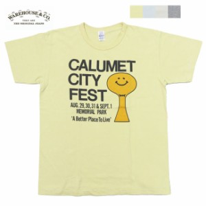 ウェアハウス WAREHOUSE 半袖 プリントTシャツ CALUMET CITY FEST 2nd hand セカンドハンド セコハン 4064 