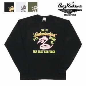 バズリクソンズ BUZZ RICKSON'S 長袖 Tシャツ プリント 311th FTR-BOMB SQ.  MADE IN USA BR69059