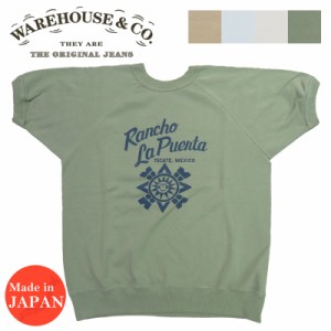 ウェアハウス WAREHOUSE 半袖 スウェット Tシャツ "RANCHO LA PUERTA" 2ND-HAND セカンドハンド セコハン 4104【2024年春夏新作】