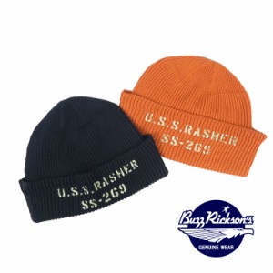 バズリクソンズ Buzz Rickson's コットンニット ワッチキャップ  ステンシルプリント WATCH CAP COTTON VERSION STENCIL BR02782 