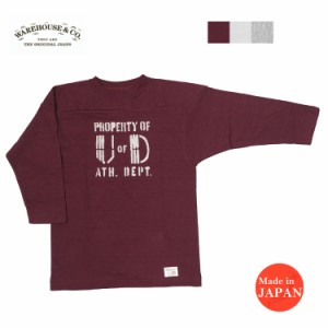 ウェアハウス WAREHOUSE 7分袖 Tシャツ フットボール U OF D WH4063 