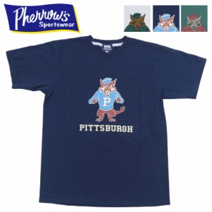 フェローズ PHERROW'S 半袖 Tシャツ プリント "PITTSBURGH" 24S-PT6【2024年春夏新作】