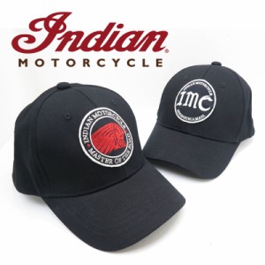 インディアンモーターサイクル Indian Motorcycle コットンツイル ベースボール キャップ 帽子 刺繍 IM02796【2024年春夏新作】