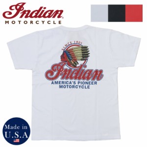 インディアンモーターサイクル Indian Motorcycle 半袖 プリント Ｔシャツ " INDIAN HEAD " IM79364【2024年春夏新作】