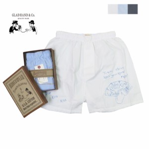 PEANUTS×GLAD HAND グラッドハンド U.S.Aコットン スタンダード ボクサー ショーツ トランクス プリント "PANTY MESSAGE YOU'RE CHOICE"