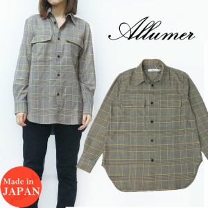 Allumer アリュメール レギュラーカラー タータンチェック シャツ  レディース 8160313