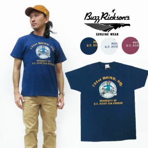 バズリクソンズ BUZZ RICKSON'S 半袖 Tシャツ 721st BOMB. SQ. プリント BR78538