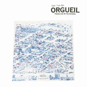 ORGUEIL オルゲイユ シルク スカーフ 103cm四方 絹 OR-7211