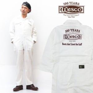 WESCO×山田辰 100周年限定 ツナギ AUTO-BI COVERALLS ウエスコ ロゴ刺繍 作業着 オールインワン 