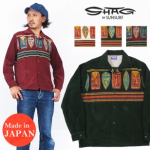 サンサーフ SUN SURF 長袖 コーデュロイ オープンカラーシャツ TIKI ティキ SS27971