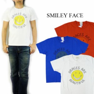 その他海外ブランド SMILY FACE 半袖プリントTシャツ”BRACES ARE”