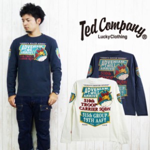 テッドマン テッドマンズ TEDMAN'S 長袖 Tシャツ 抜染 プリント ADVENIAM I WILL ARRIVE