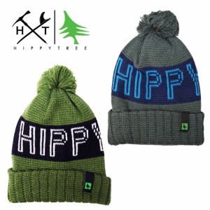 ヒッピーツリー HippyTree ニット帽 ニット キャップ ボンボン 編み込み ht39965