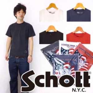 ショット Schott クルーネックポケットTシャツ 無地Tee sch3113051