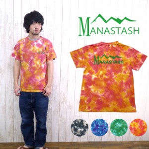 マナスタッシュ MANASTASH 半袖 Tシャツ タイダイ ヘンプ ロゴ