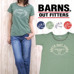 バーンズ BARNS レディース Tシャツ 半袖 天竺 SOUTH EAST FORKS