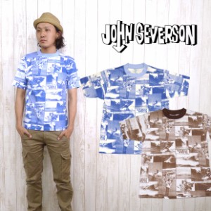 ジョンセバーソン JOHNSEVERSON Tシャツ 総柄 フォト プリント