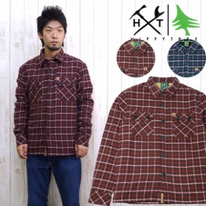 ヒッピーツリー HippyTree 長袖 チェック シャツ フランネル シェルパ ボア RIDGE FLANNEL