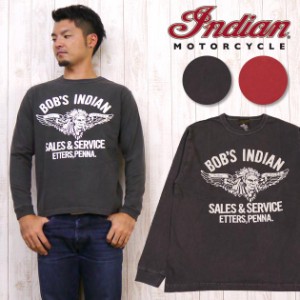 インディアンモーターサイクル長袖 Ｔシャツ プリント ピグメント BOB'S INDIAN Indian Motorcycle im66822