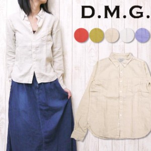 ドミンゴ D.M.G. DOMINGO レディース シャツ ボタンダウン B.D. リネン 長袖 16-358l