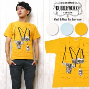 ダブルワークス DUBBLE WORKS Tシャツ 半袖 丸胴 プリント CAMERA DESIGN ww33005-10-camera