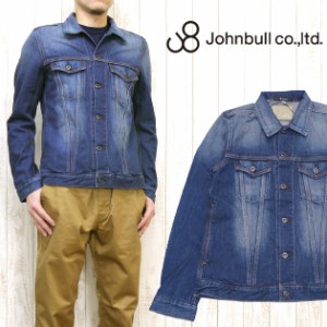 ジョンブル JOHNBULL デニムジャケット Ｇジャン サードタイプ 3rd ジップアップ ユーズドウォッシュ　タイトシルエット jb12451-15