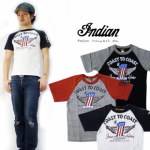 インディアンモーターサイクル Indian Motorcycle ラグランツートンTシャツ COAST