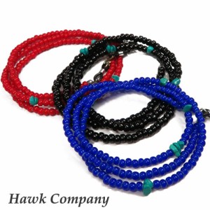 ホークカンパニー HAWK COMPANY 3WAY ビーズアクセサリー ネックレス ブレスレット アンクレット hawk5612